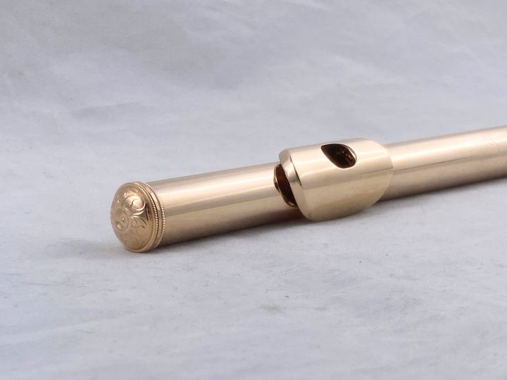 Headjoint - Miyazawa 9k Gold MZ9 with Platinum Riser and Engraved 14k Crown (Pre-Owned)