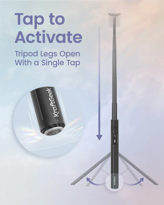 KraftGeek JustTap Magnetic Phone Tripod