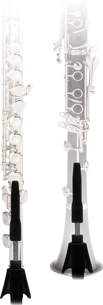 Hercules Deluxe Flute / Clarinet Stand with Telescoping Peg