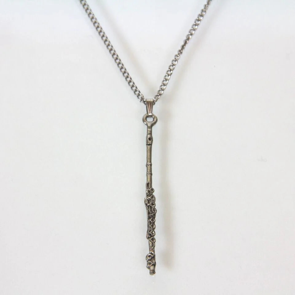 Necklace - Pewter Flute Pendant