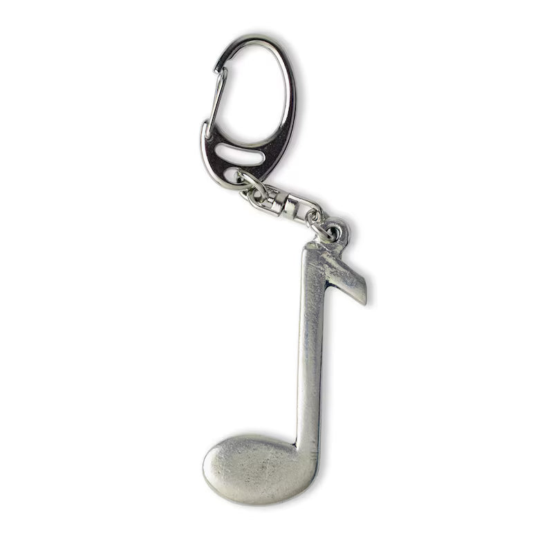 Keychain - Pewter 8th Note