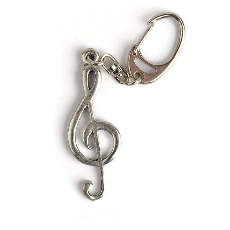 Keychain - Pewter Treble Clef