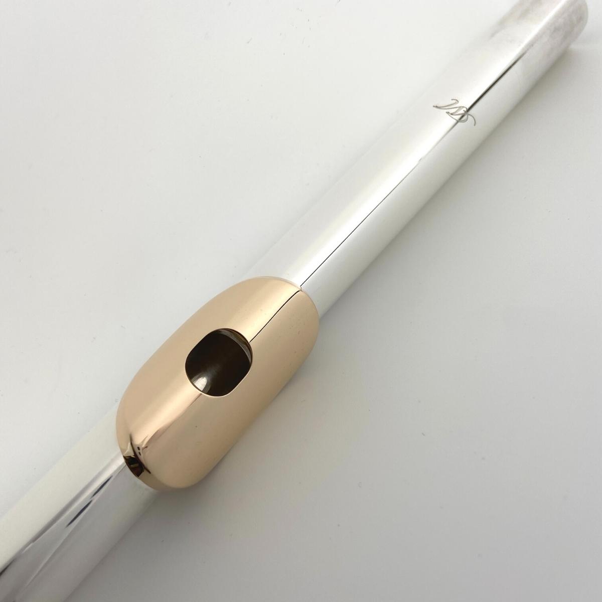 Miyazawa Headjoint MZ6 Heavy Wall, 9K Lip Plate, w/ Platinum Riser