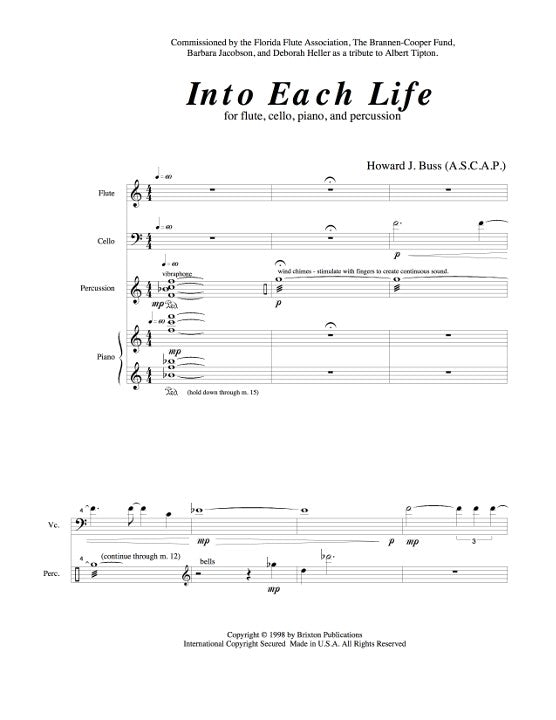 Buss, HJ :: Into Each Life