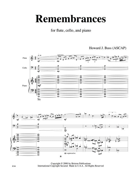 Buss, HJ :: Remembrances