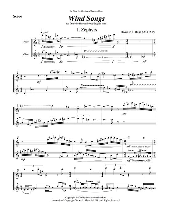 Buss, HJ :: Wind Songs