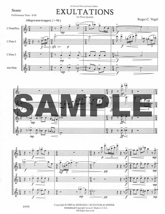 Vogel, RC :: Exultations