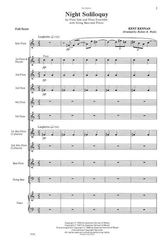 Kennan, K :: Night Soliloquy