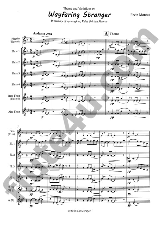 Monroe, E :: Theme and Variations on Wayfaring Stranger