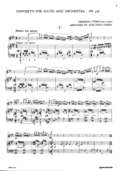 Otaka, H :: Concerto For Flute And Orchestra Op. 30b