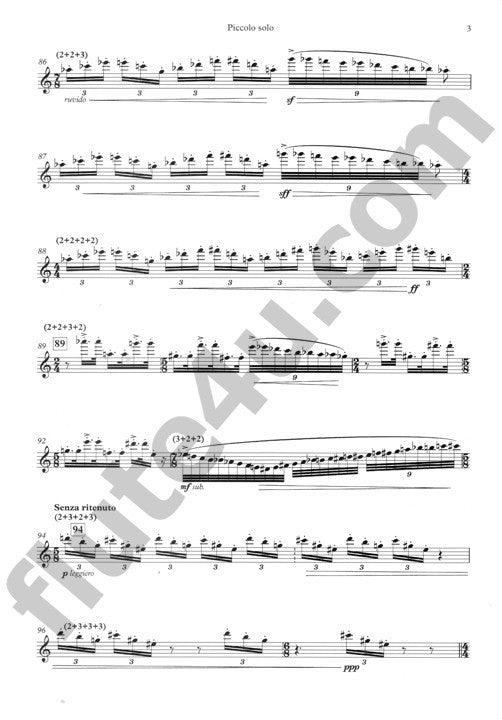 Desimpelaere, E :: Concerto for Piccolo and Orchestra