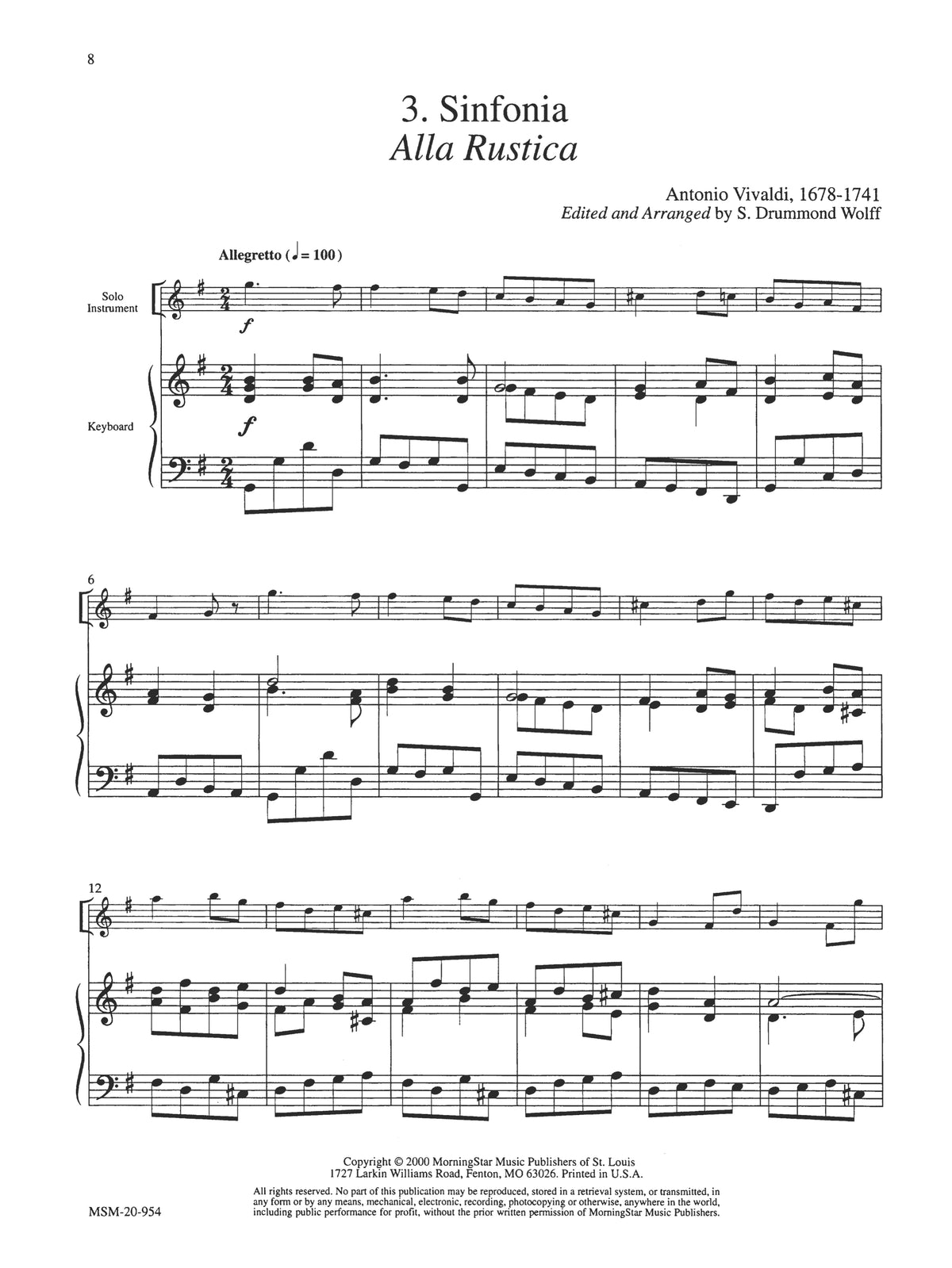 Various :: Baroque Music for Solo Instrument and Keyboard: Set 5