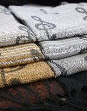 Scarf - Ombre Pashmina with G Clefs