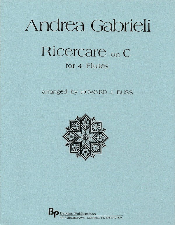 Gabrieli, A :: Ricercare on C