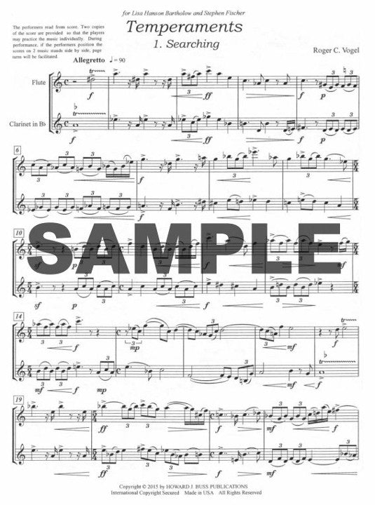 Vogel, RC :: Temperaments