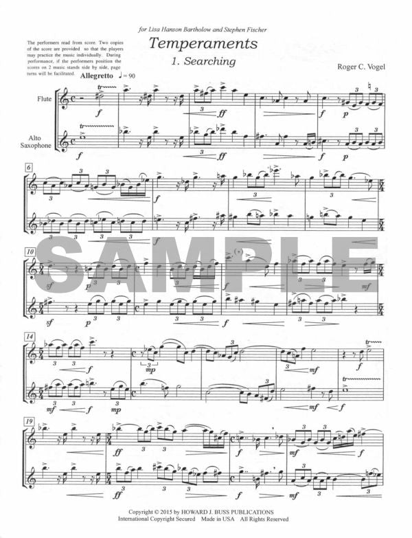 Vogel, RC :: Temperaments