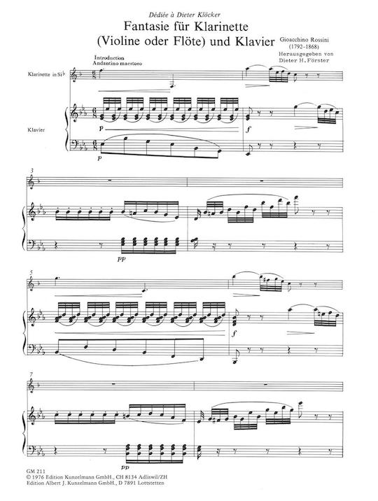 Rossini, G :: Fantasie