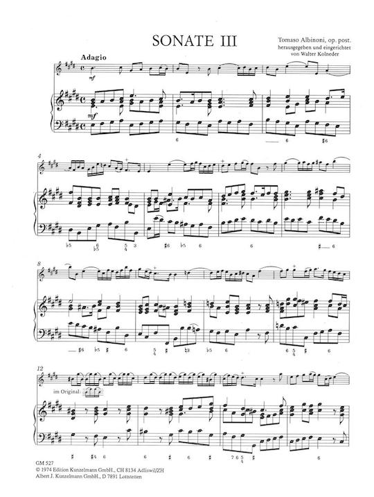 Albinoni, T :: Due Sonate [Two Sonatas]
