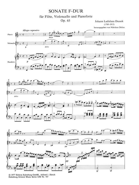 Dussek, JL :: Sonate in F-dur