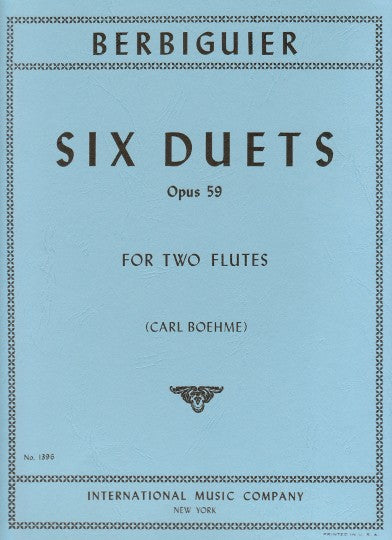 Berbiguier, BT :: Six Duets op. 59
