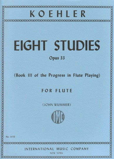 Kohler, E :: Eight Studies op. 33