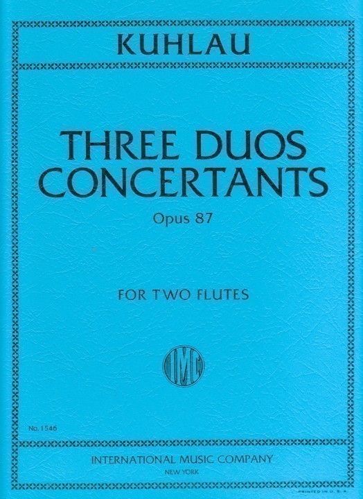 Kuhlau, F :: Three Duos Concertants, Opus 87