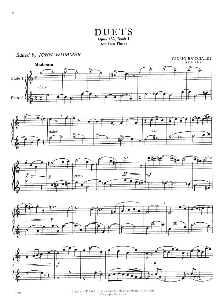 Briccialdi, G :: 16 Duets op. 132 Book I