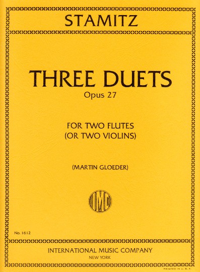 Stamitz, C :: Three Duets, op. 27