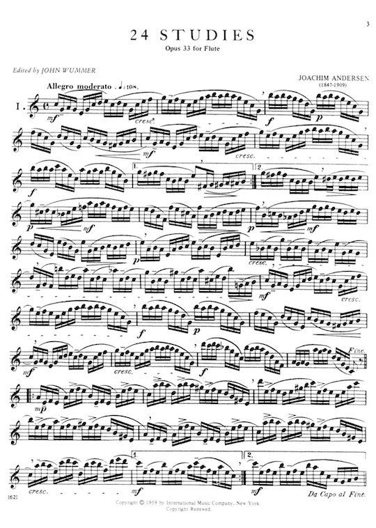 Andersen, J :: 24 Studies op. 33