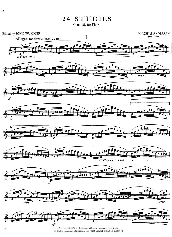 Andersen, J :: 24 Studies op. 15