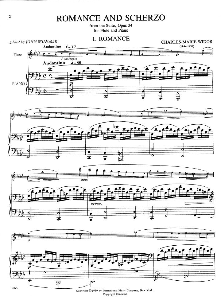 Widor, CM :: Romance and Scherzo from the Suite op. 34