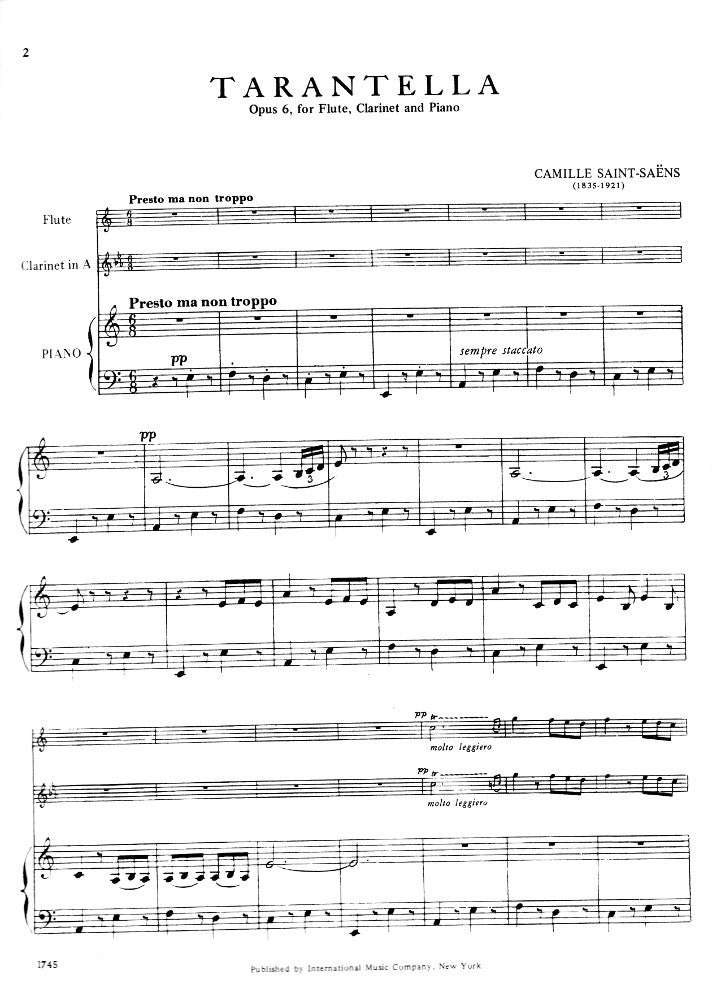 Saint-Saens, C :: Tarantelle op. 6