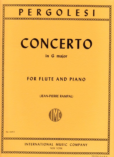 Pergolesi, G :: Concerto in G Major