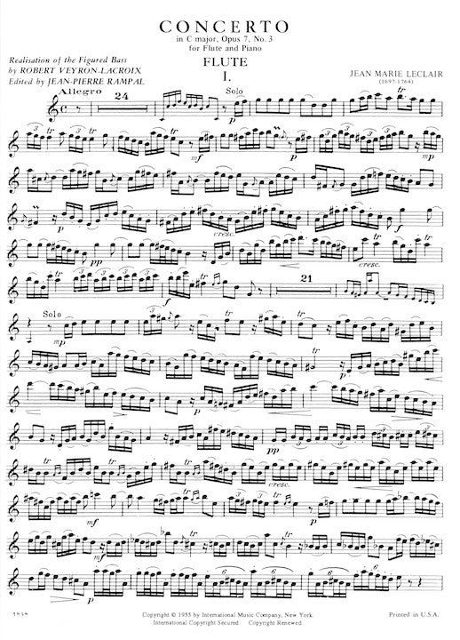 Leclair, J-M :: Concerto in C major, op. 7, No. 3