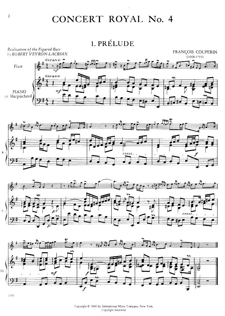 Couperin, F :: Concert Royal No. 4