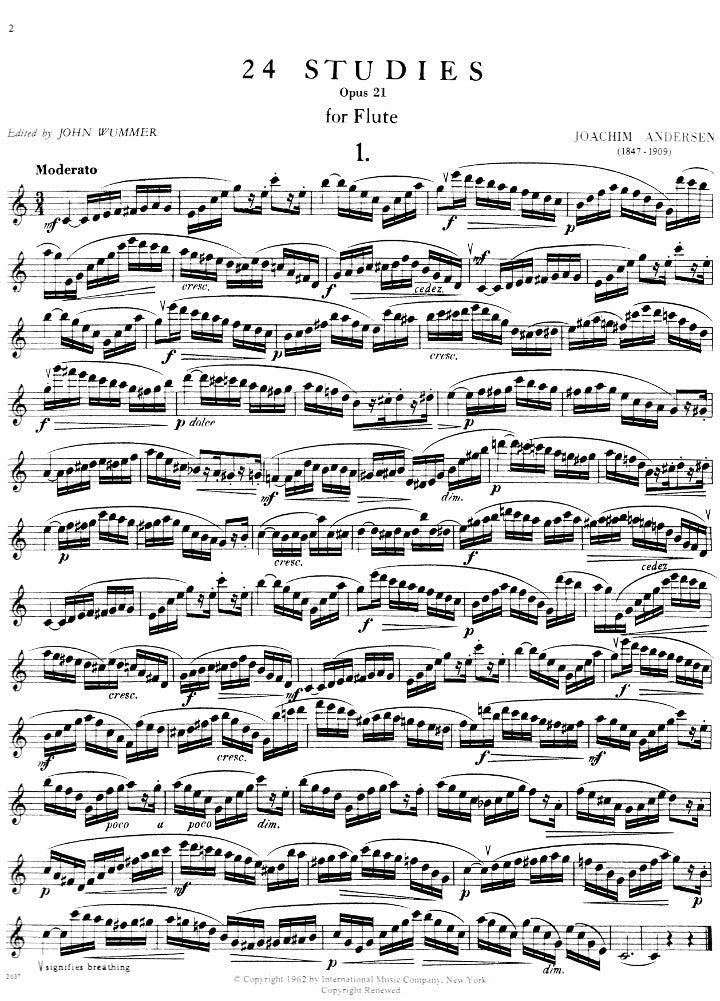 Andersen, J :: 24 Studies op. 21
