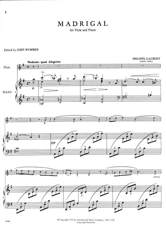 Gaubert, P :: Madrigal