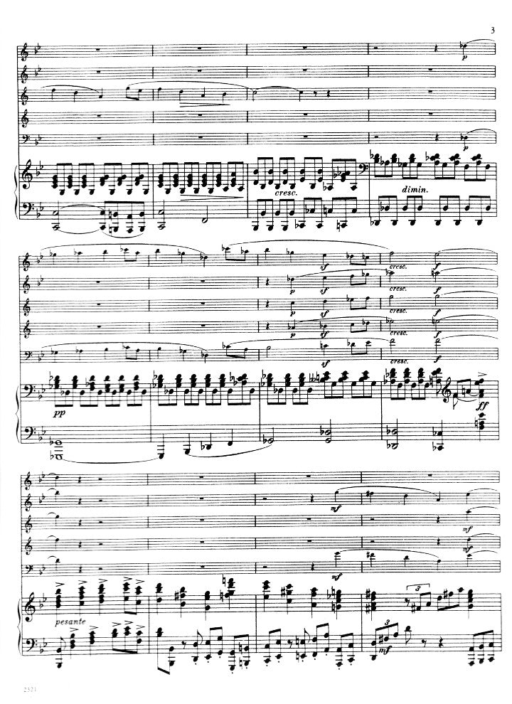 Thuille, L :: Sextet in Bb major, Opus 6