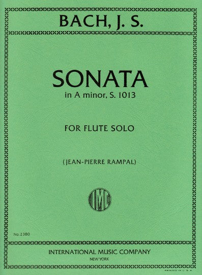 Bach, JS :: Sonata in A minor, S. 1013