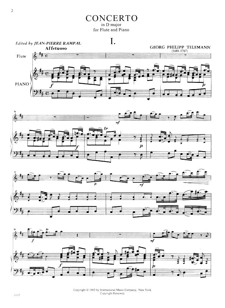 Telemann, GP :: Concerto in D major