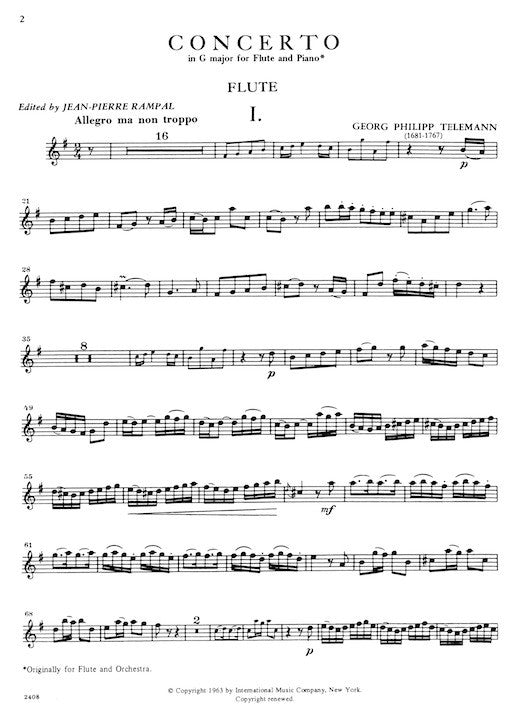 Telemann, GP :: Concerto in G major