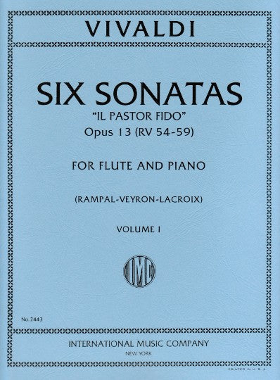 Vivaldi, A :: Six Sonatas 'Il Pastor Fido' op. 13 Vol. I