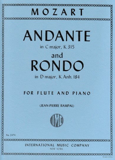 Mozart, WA :: Andante in C major, K. 315 and Rondo in D major, K. Anh. 184