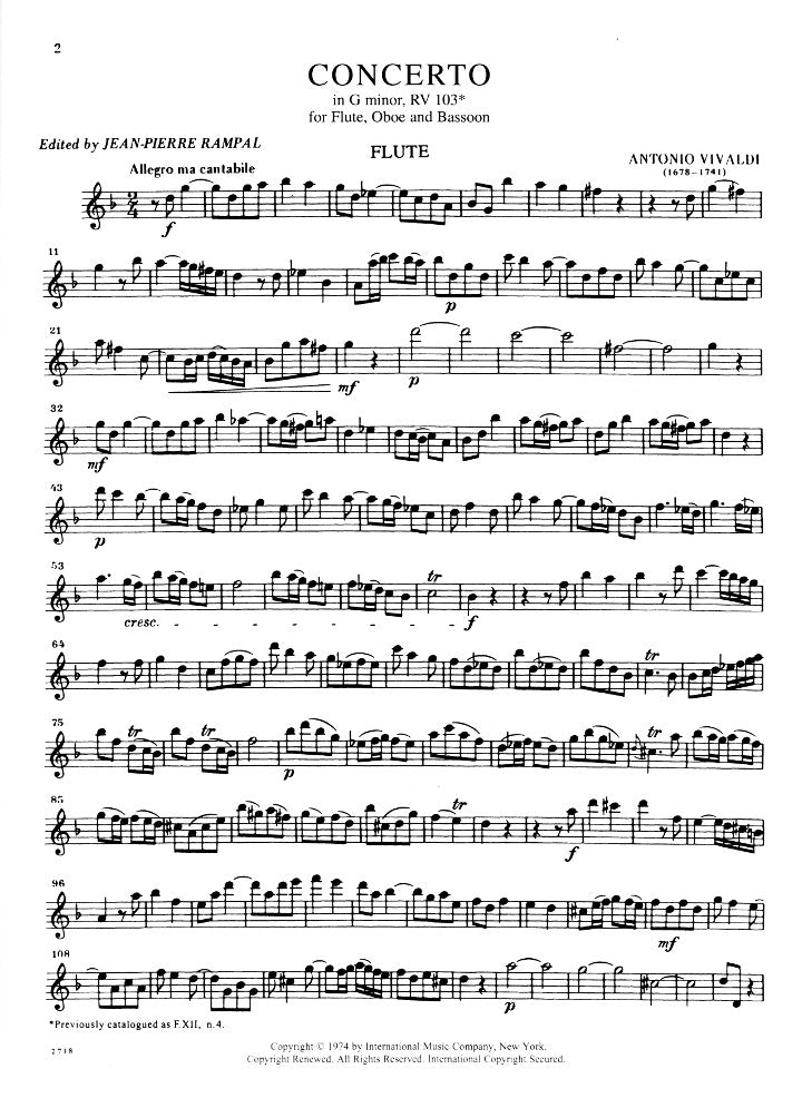 Vivaldi, A :: Concerto in G minor, RV 103