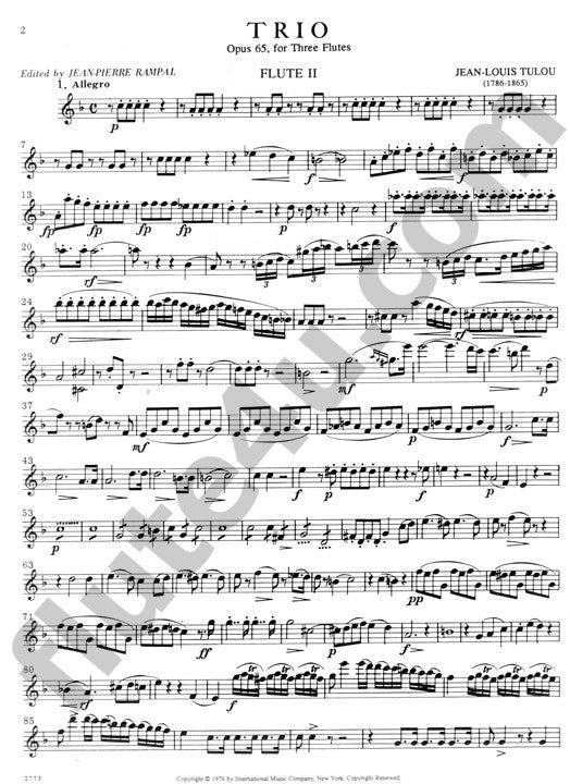 Tulou, J-L :: Trio, Opus 65