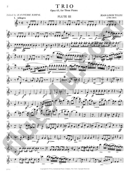 Tulou, J-L :: Trio, Opus 65
