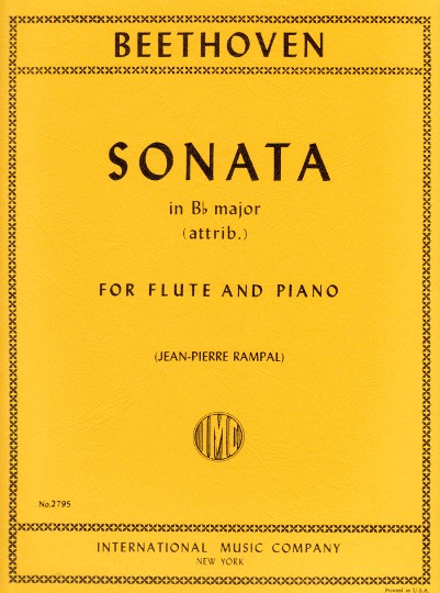 Beethoven, L :: Sonata in Bb major (attrib.)