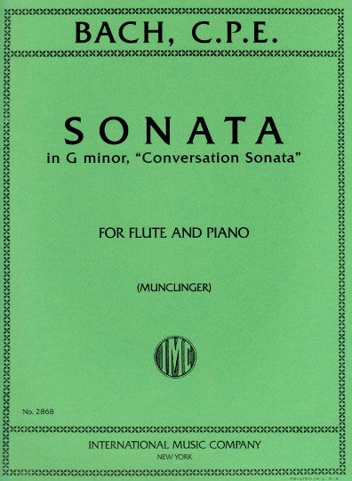 Bach, CPE :: Sonata in G minor 'Conversation Sonata'