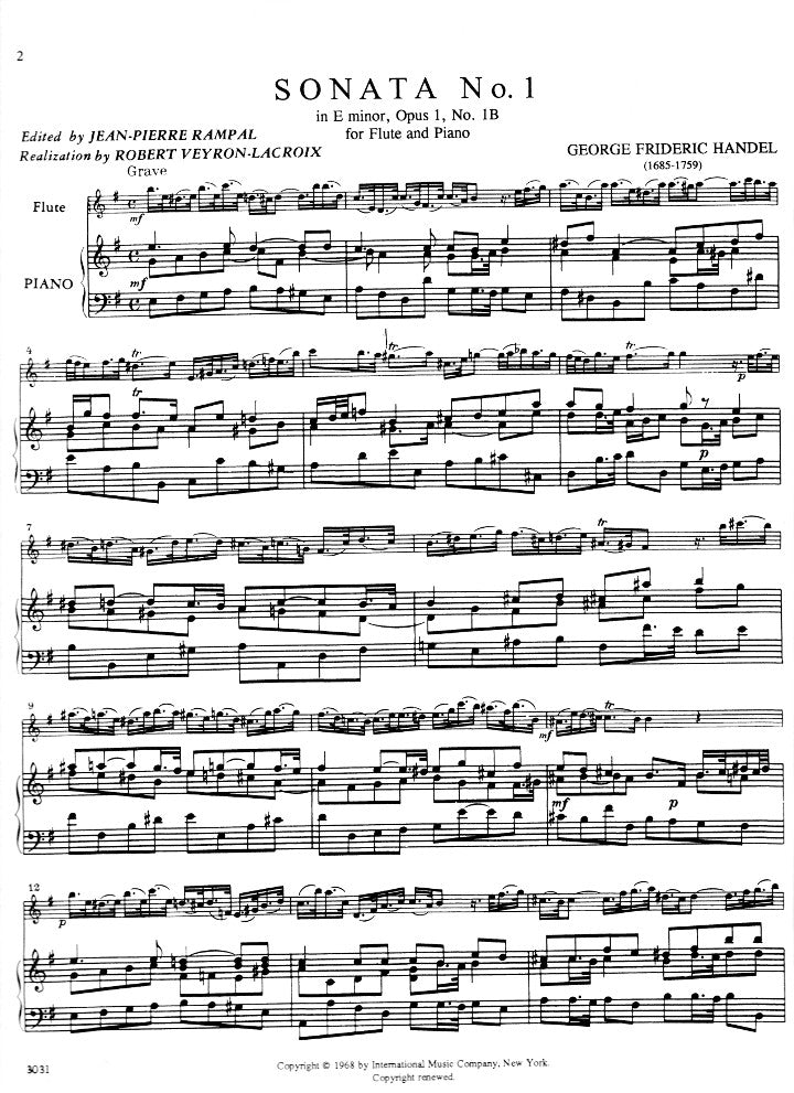 Handel, GF :: 10 Sonatas Volume 1
