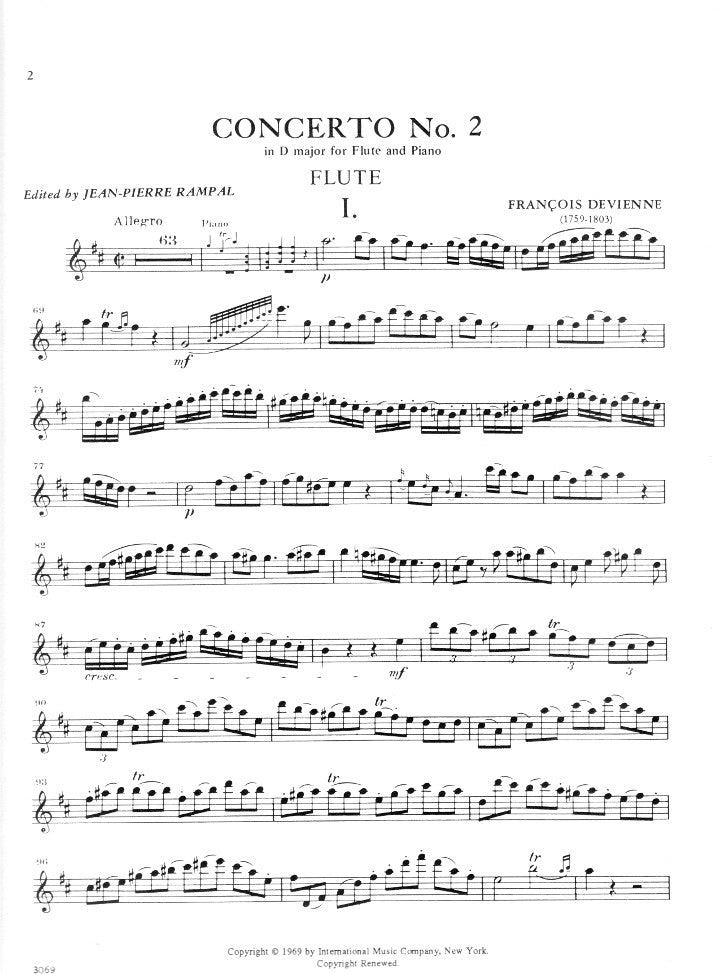 Devienne, F :: Concerto No. 2 in D Major